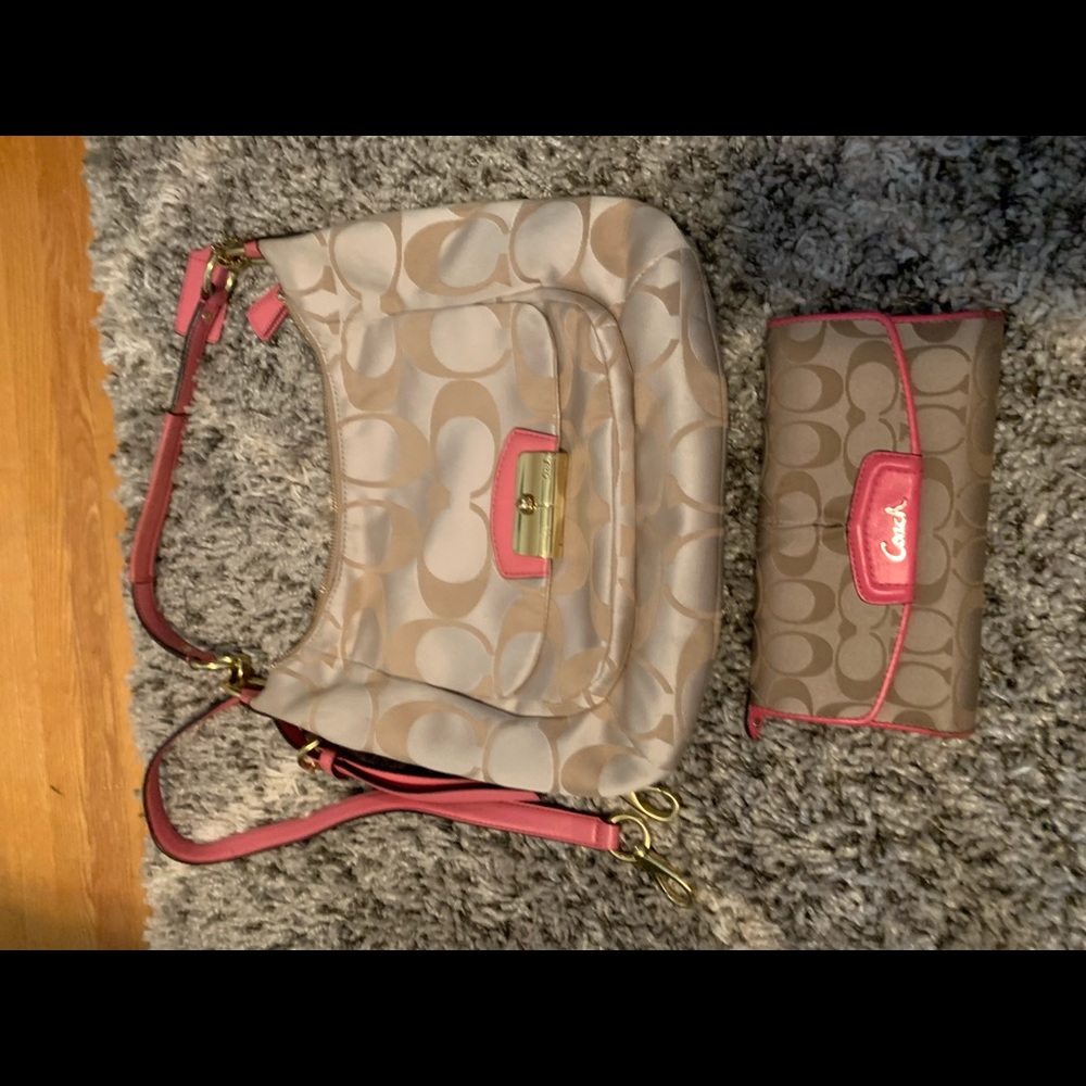 Coach purse and wallet bundle
